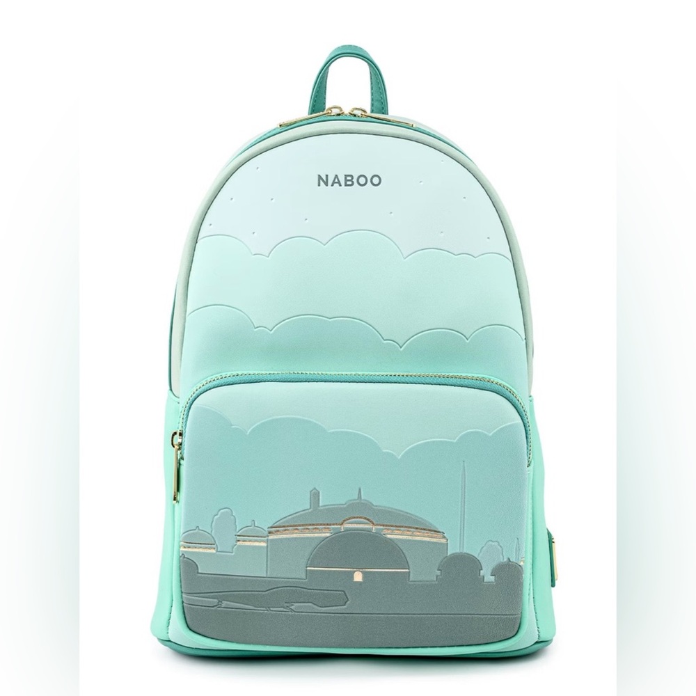 Loungefly Star Wars Naboo Mint Backpack Disney Parks Vegan Leather